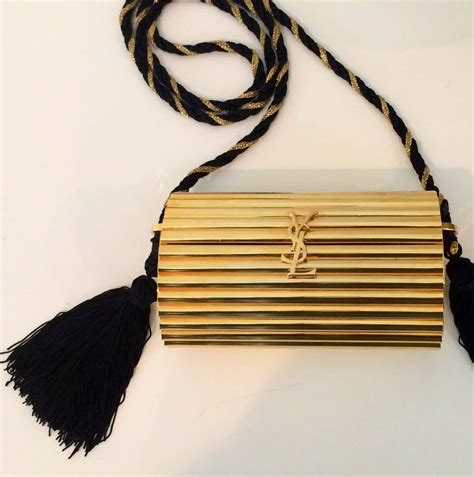 ysl metallic bag|ysl clutch bag with tassel.